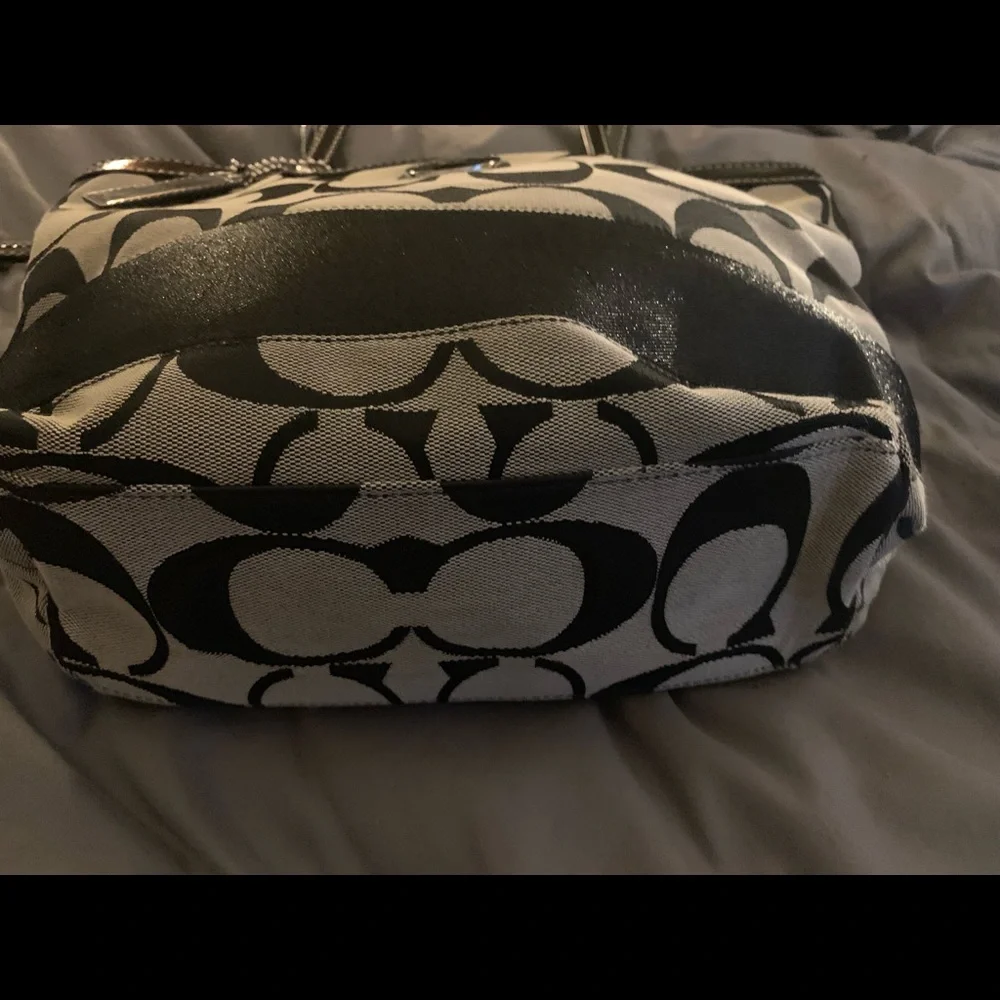 Black Coach Handbag - Picture 2 of 8